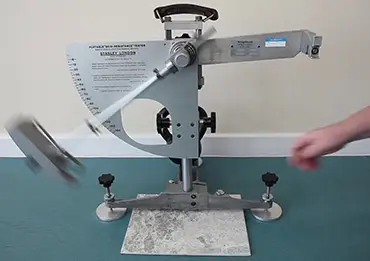 Surface gloss and slip resistance testing